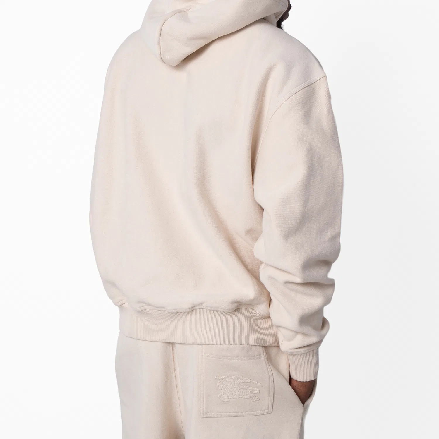 Худи из хлопкового джерси с аппликацией EKD Cotton Jersey Hoodie Burberry, Soap — фото 4