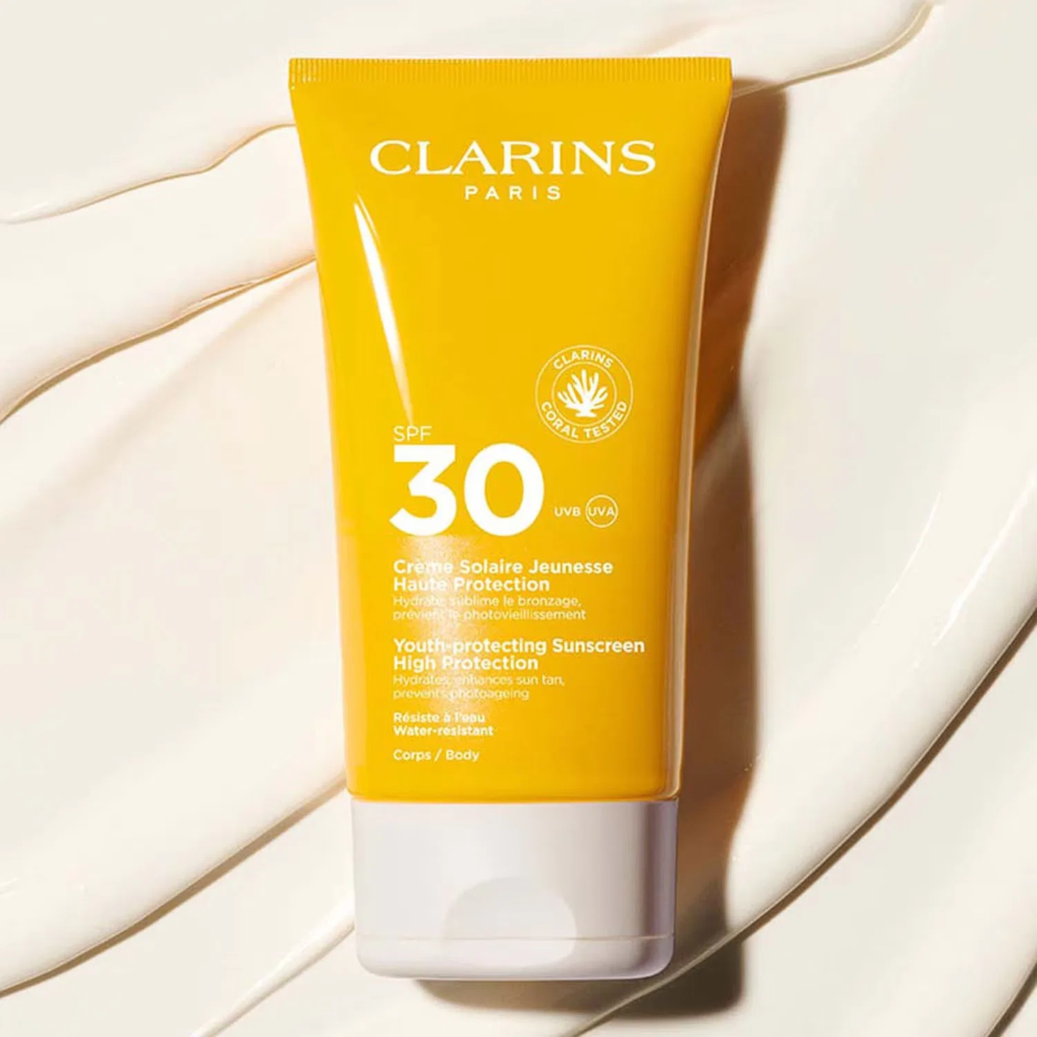 Крем для тела солнцезащитный SPF 30 с комплексом Solar Protect, 150 мл, CLARINS — фото 3