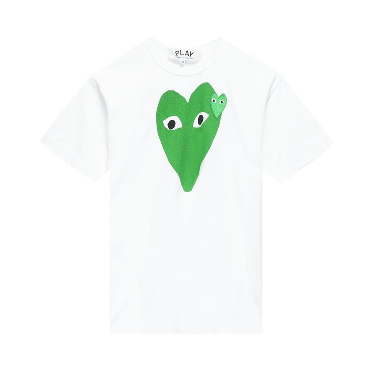 

Футболка Comme des Garçons PLAY Green Heart Tee 'White', белый
