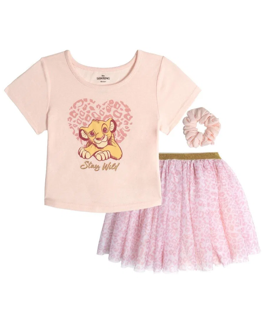 Комплект из футболки и юбки-пачки Super Kitties, Peach Pink Simba