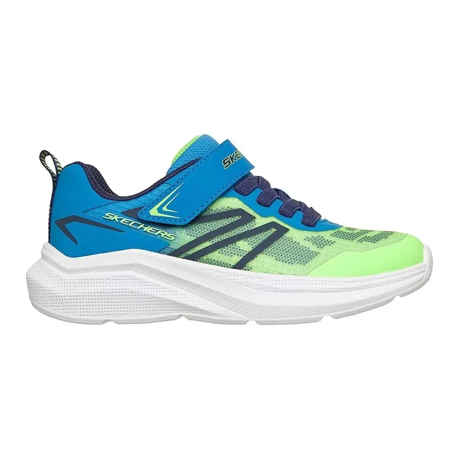Кроссовки с сетчатым верхом Skechers Microspec Velocity, Синий/Неоновый зеленый