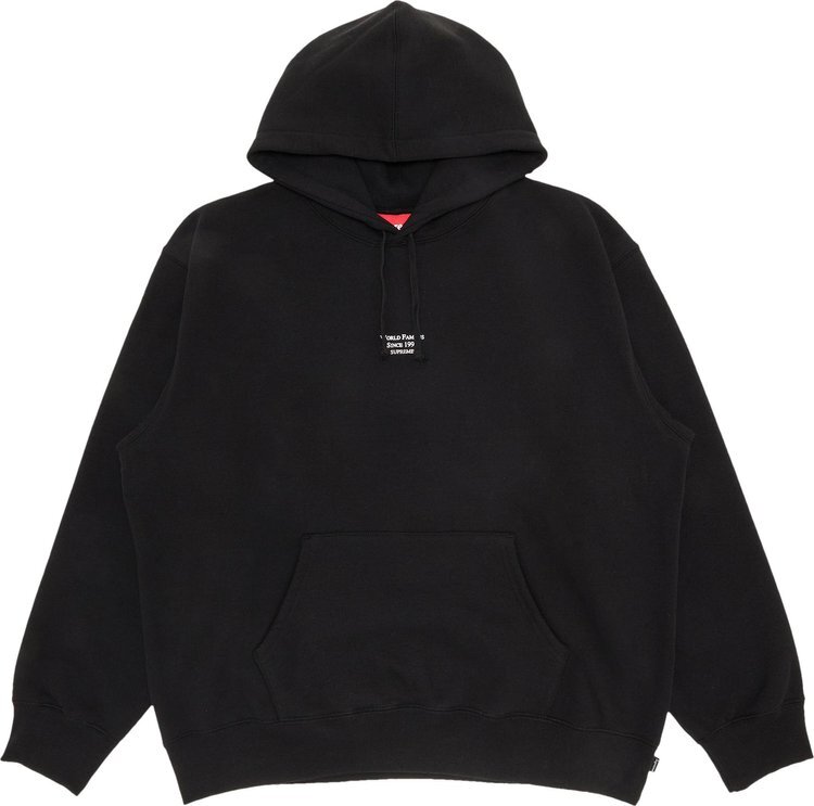 

Толстовка Supreme World Famous Micro Hooded Sweatshirt 'Black', черный