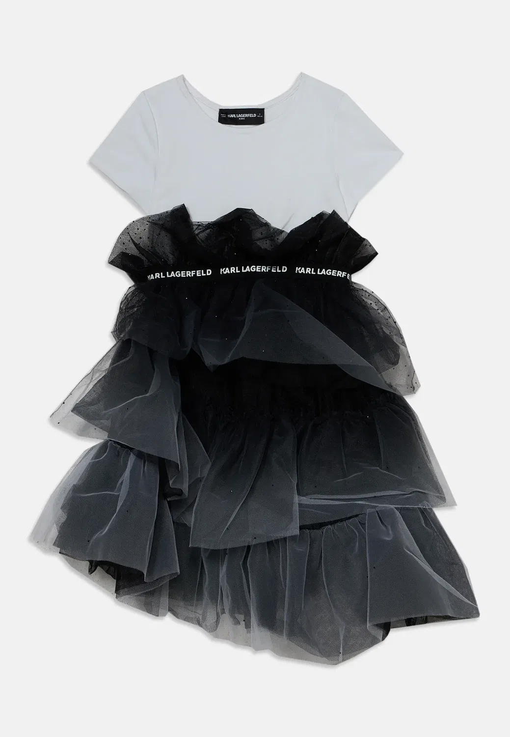 Платье - коктейльное платье/вечернее платье Karl Lagerfeld Kids, White Black — фото 3
