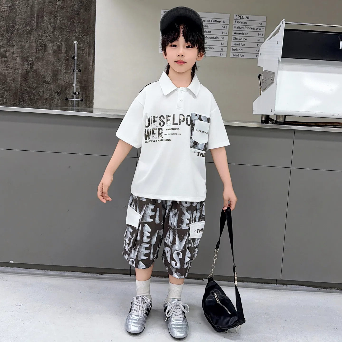 Детский комплект для мальчиков поло и шорты Polo Shirt+Shorts Lanza, White — фото 4