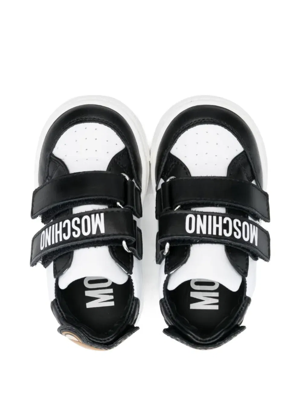 Кроссовки на липучках с логотипом Moschino Kids, белый — фото 3