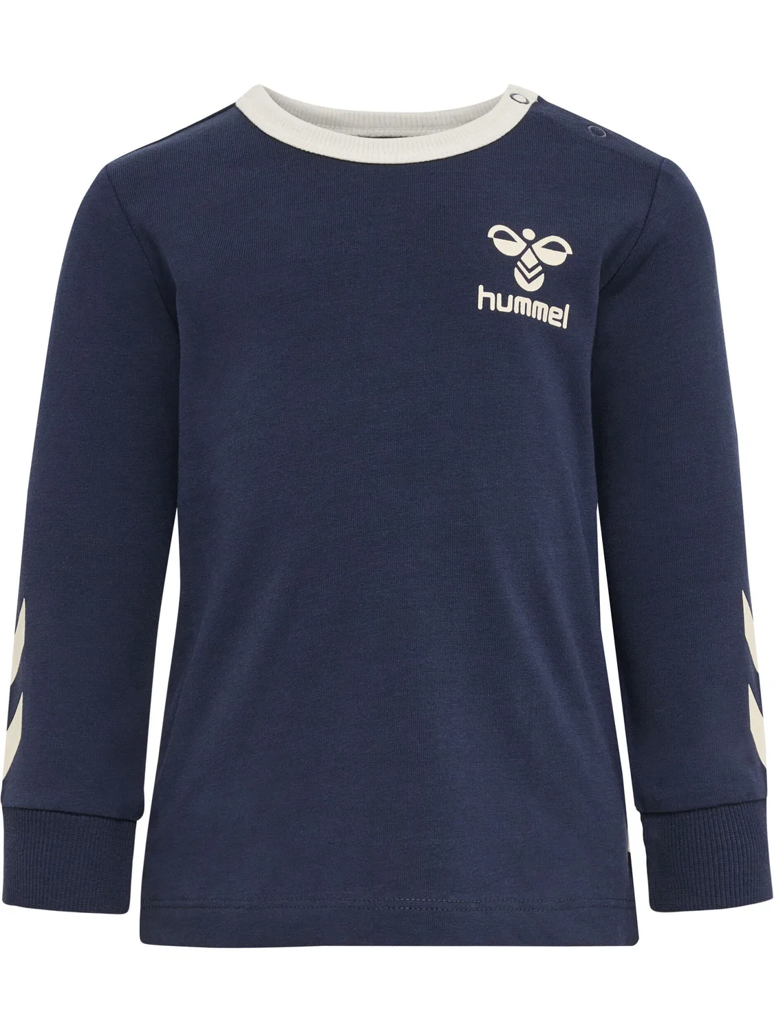 Детский лонгслив с принтом Hmlmaule Hummel, Blau Dunkelblau