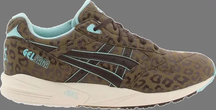 

Кроссовки gel saga 'leopard' Asics, коричневый