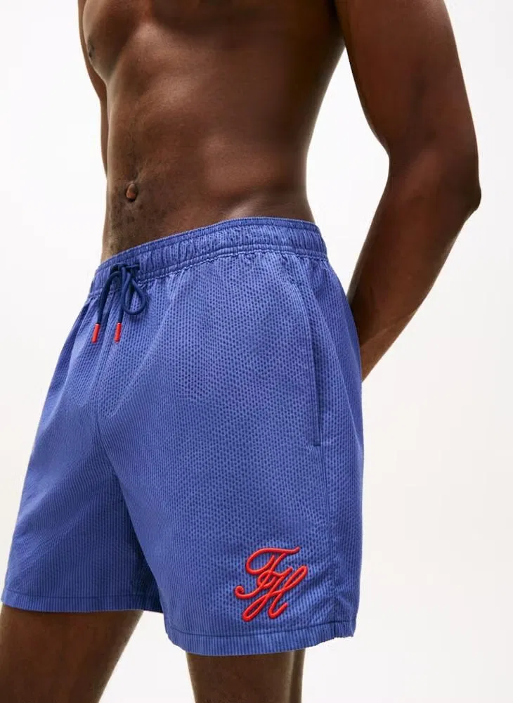 Шорты для плавания с полосатым принтом Ithaca Tommy Hilfiger, темно-синий — фото 3
