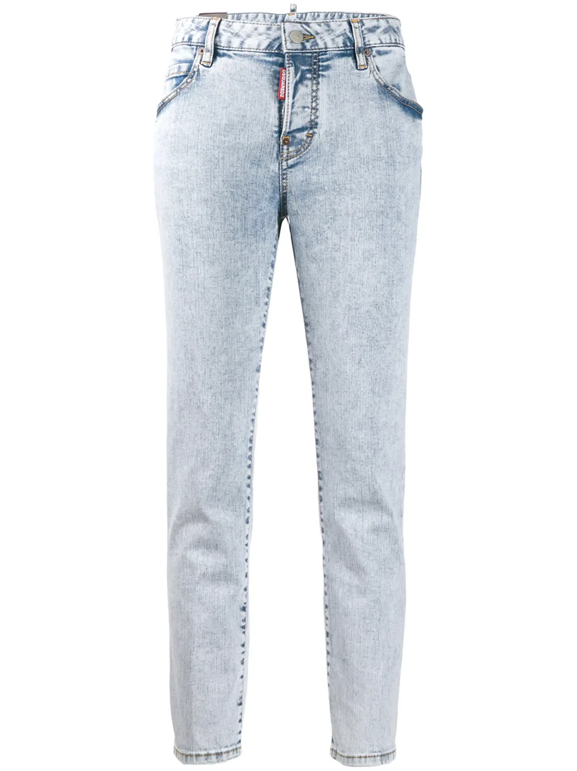 Джинсы прямого кроя синие DSQUARED2, синий