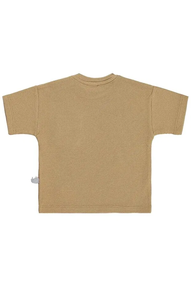 Детская футболка для девочек хлопковая Civil Baby, Camel — фото 2