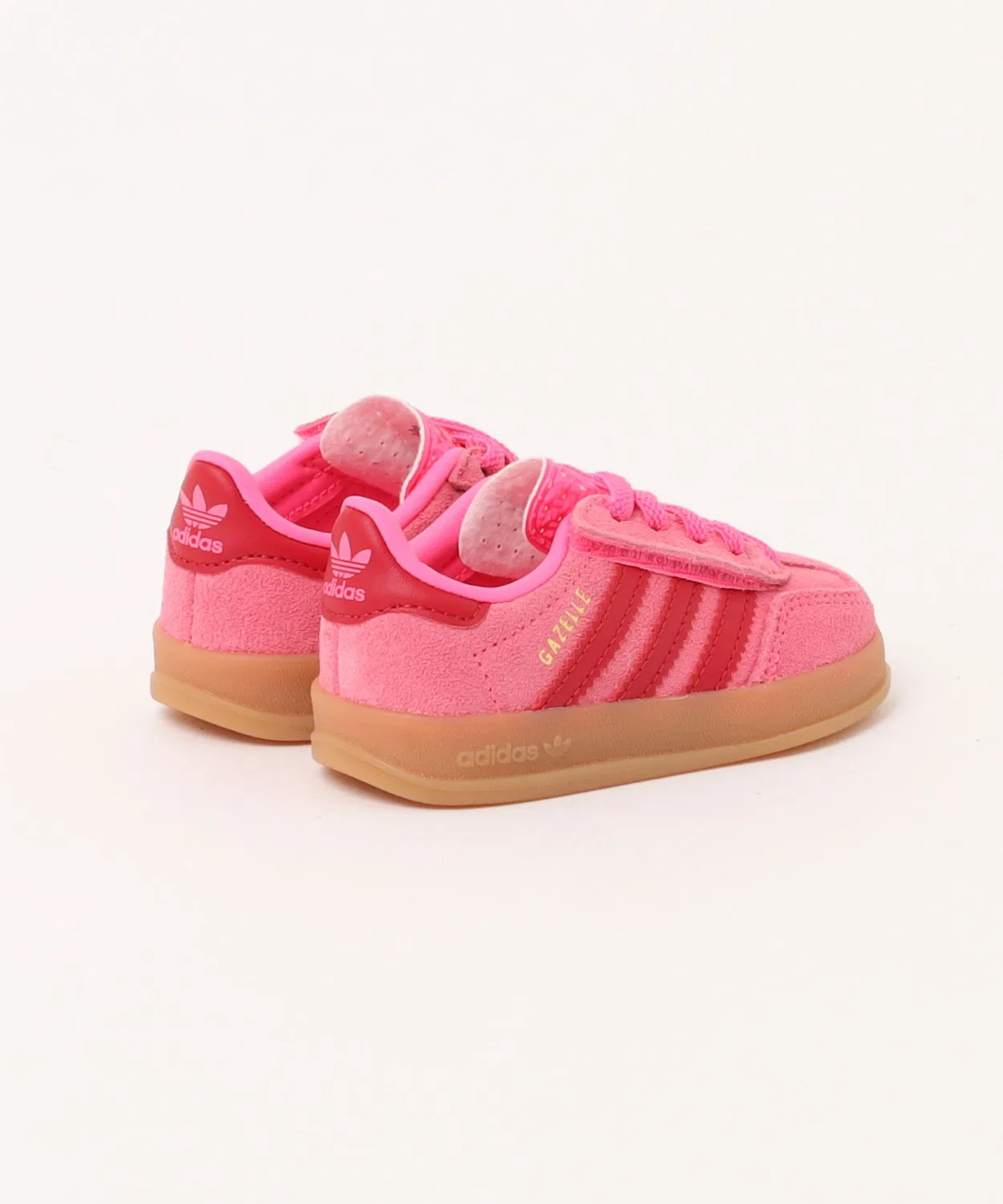 Детские кроссовки с принтом GAZELLE INDOOR CF EL I Adidas, Pink — фото 2