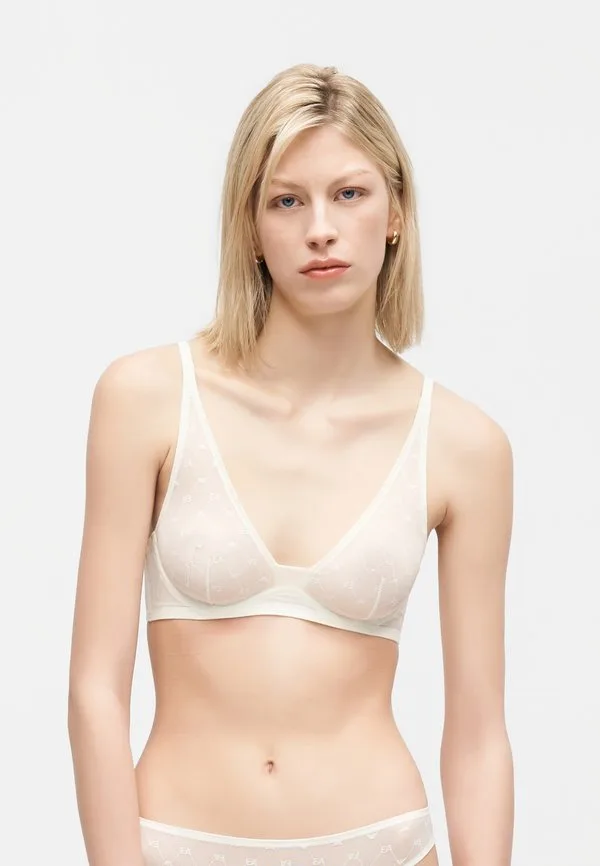 Треугольный бюстгальтер Emporio Armani, White