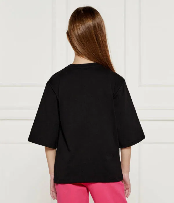 Детская футболка хлопковая T-Shirt Pinko Up, черный — фото 3