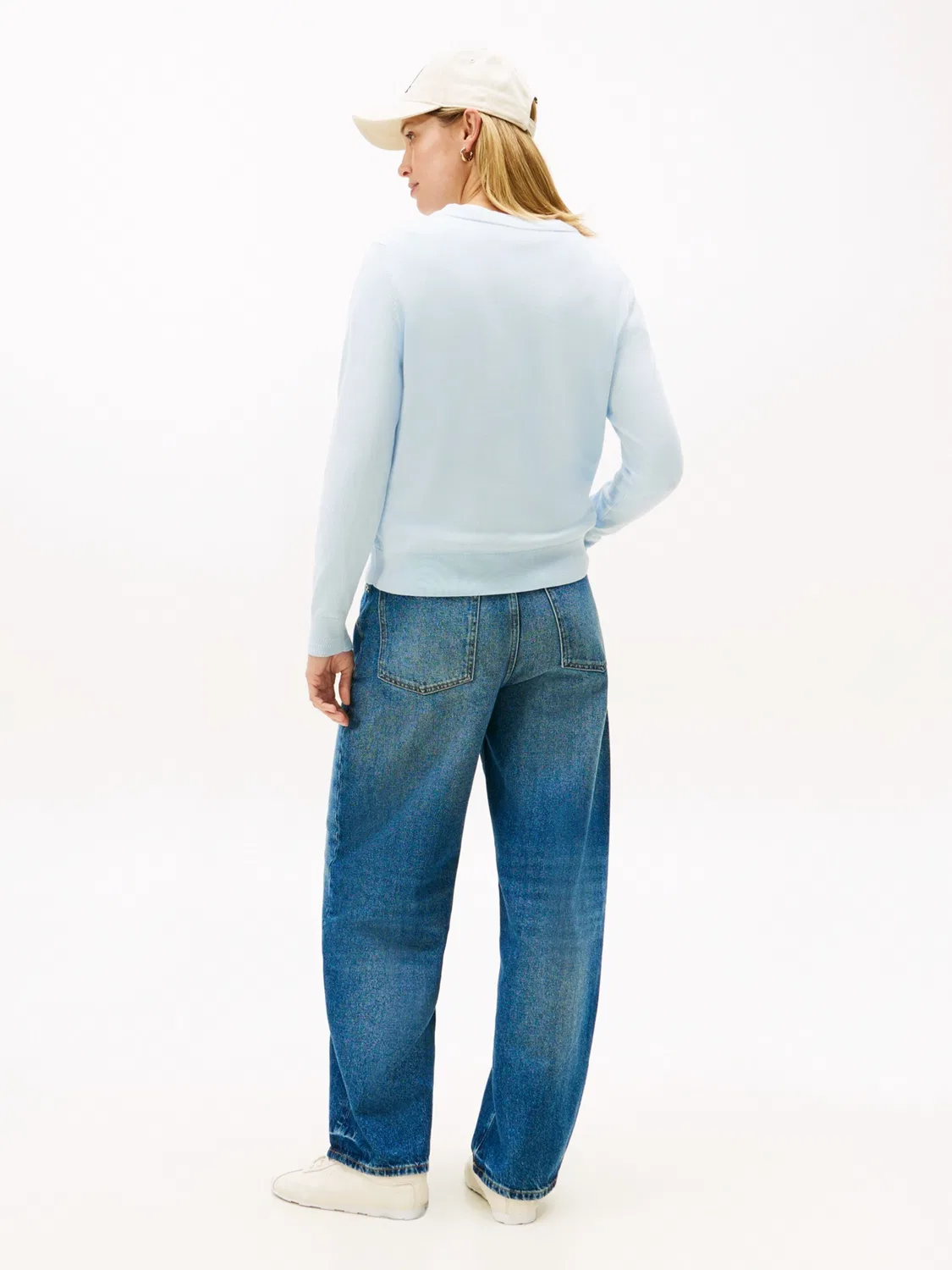 Вязаный кардиган Tommy Hilfiger, Pastel Blue — фото 4