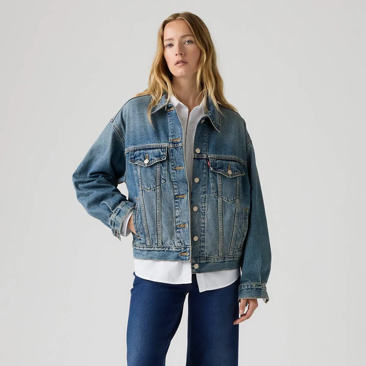 Куртка дальнобойщика 90-х Levi's, Chop Chop - Medium Wash — фото 3