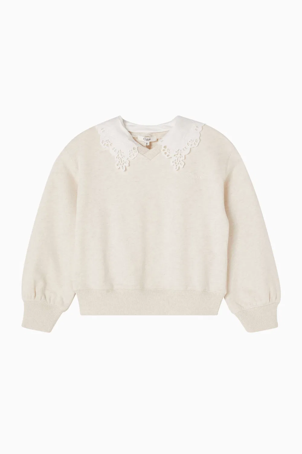 Свитшот с логотипом из футера Chloé