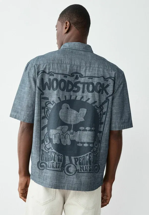 Рубашка джинсовая Regular Fit Next Woodstock, синий