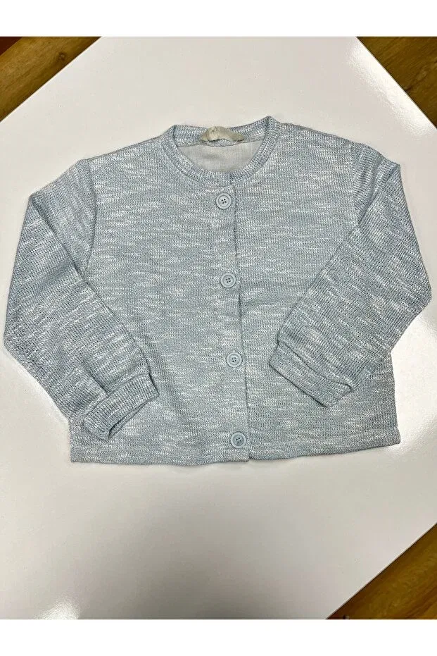 Детский кардиган для девочек с блестками Nk Kids, Blue — фото 2
