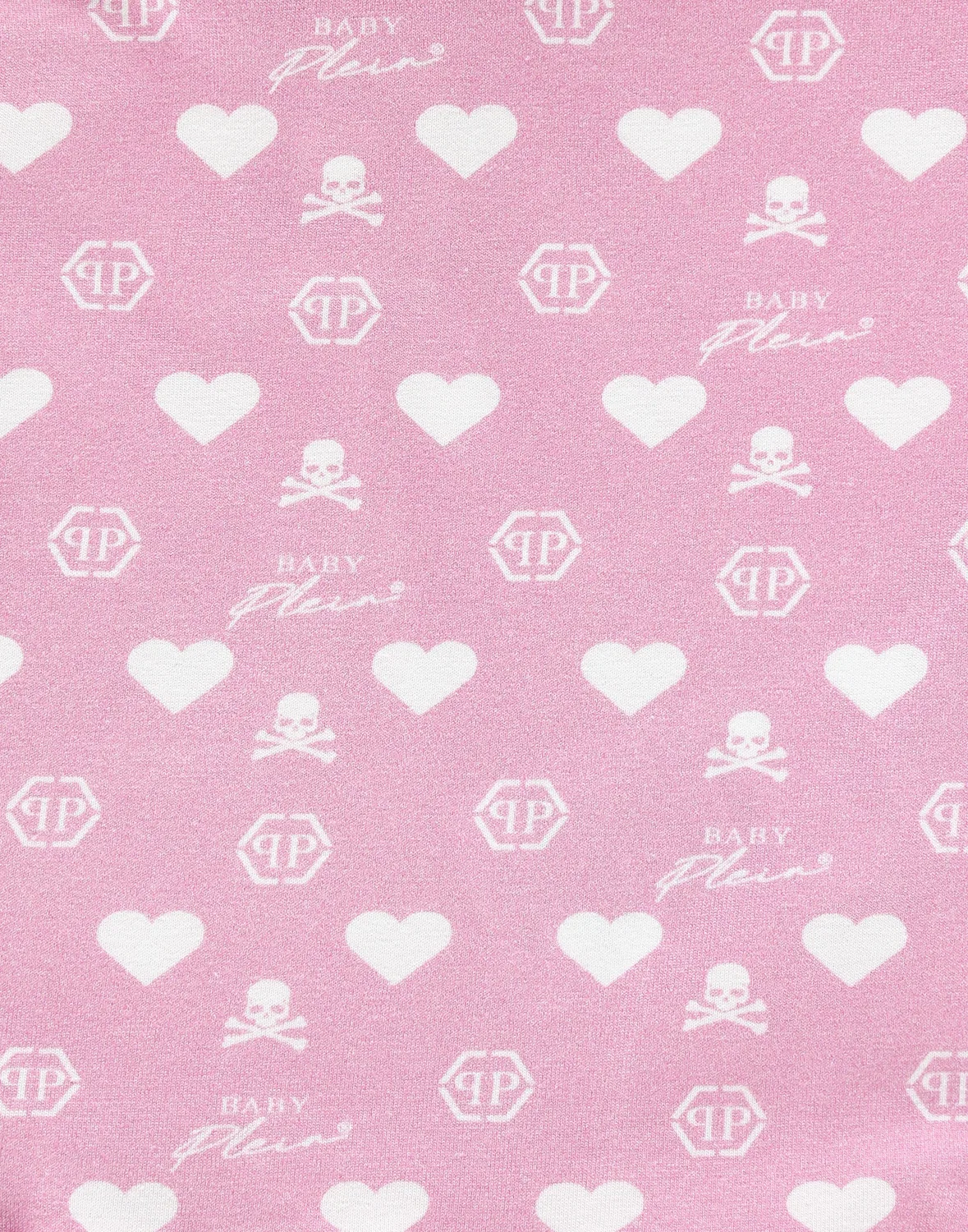 Детское платье из хлопка с фирменным брендингом PHILIPP PLEIN, Rose/Pink — фото 3