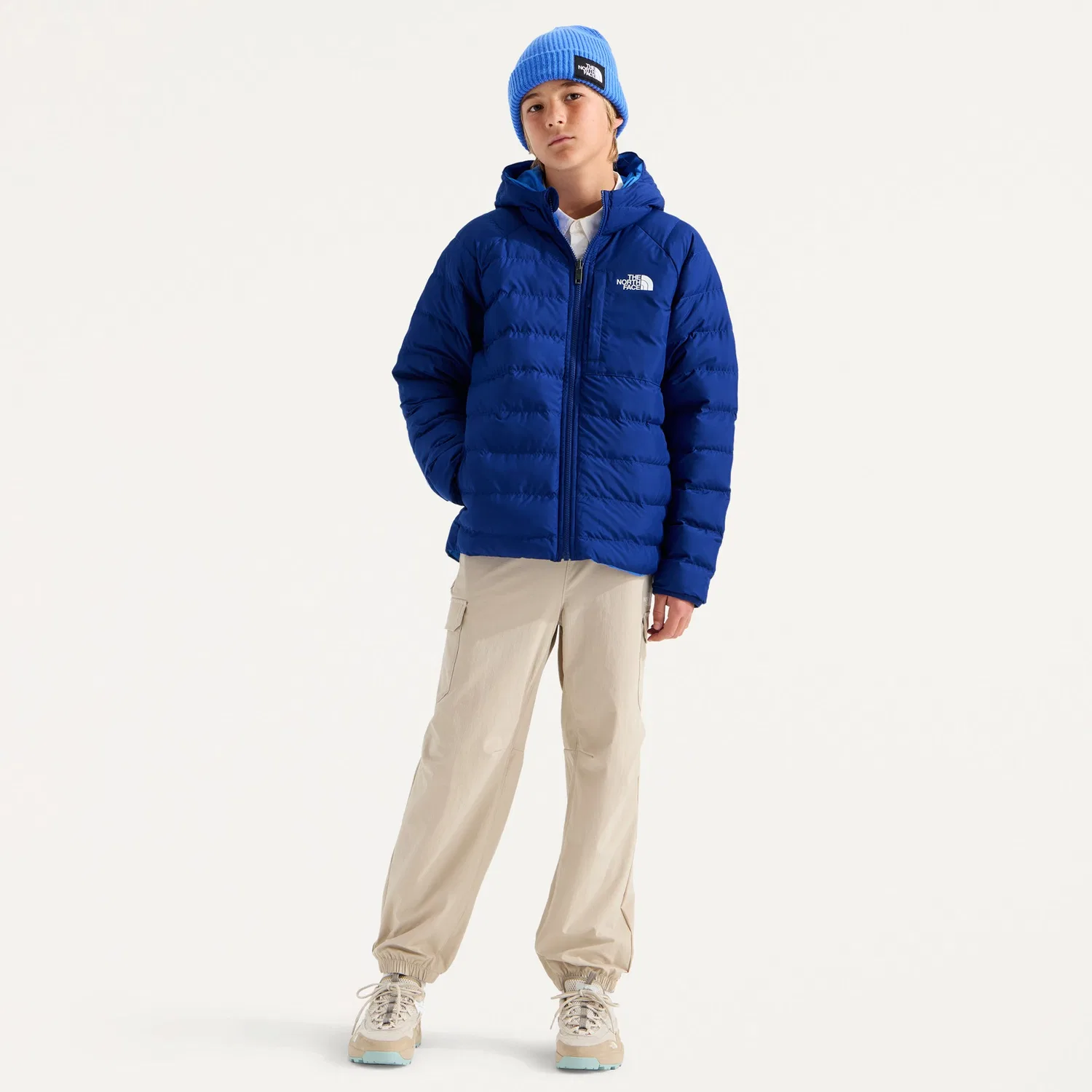 Куртка детская утепленная с капюшоном двусторонняя Reversible Perrito The North Face, Bold Blue — фото 3