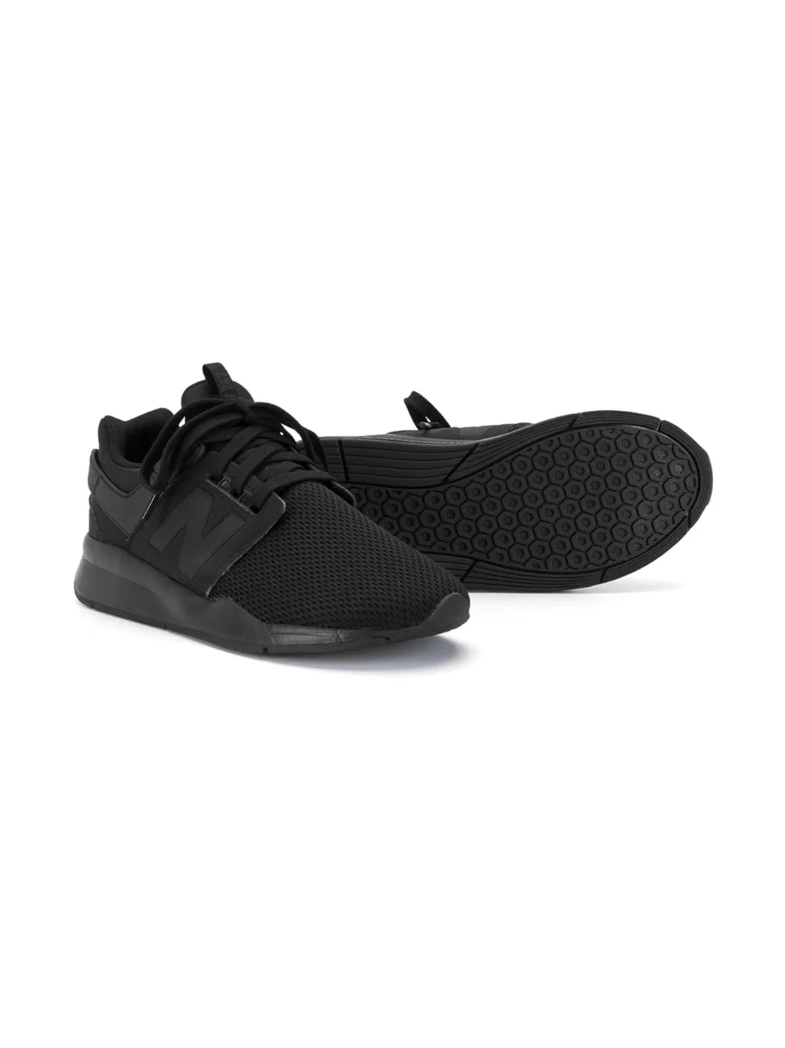 Сетчатые кроссовки New Balance Kids, черный — фото 2