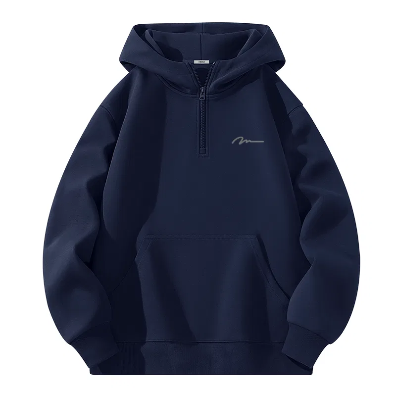 Детский худи с капюшоном утепленный MINISO, Navy Blue