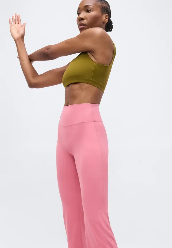 Леггинсы Dri-fit Zenvy flare, Nike Performance, Peony/White, белый — фото 4
