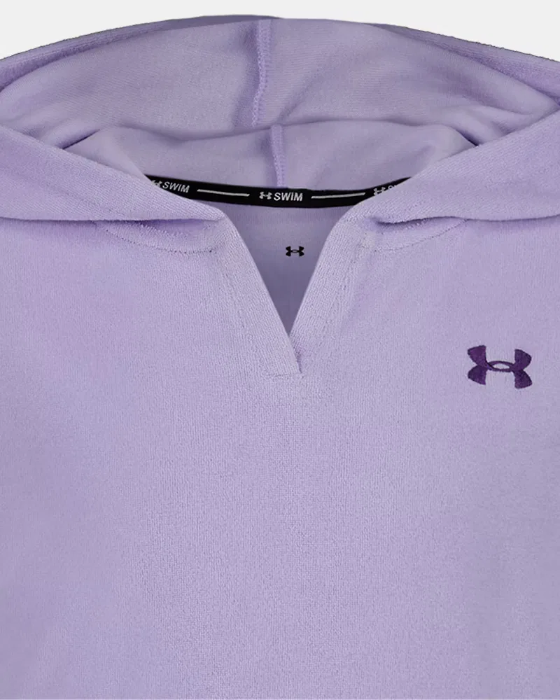 Пляжная накидка из махровой ткани с защитой UPF 30 Terry UnderArmour, Purple Crest/Lavish — фото 2