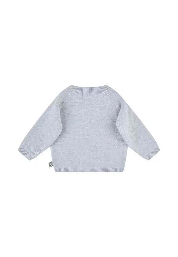 Комплект из джемпера и брюк из хлопка Gots set und stern - tracksuit Sterntaler, Hellgrau Melange, серый — фото 4