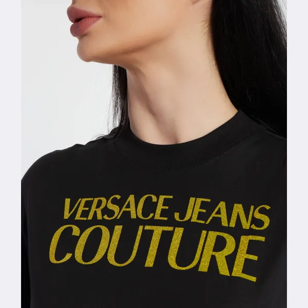 Футболка комфортного кроя Versace, черный — фото 3