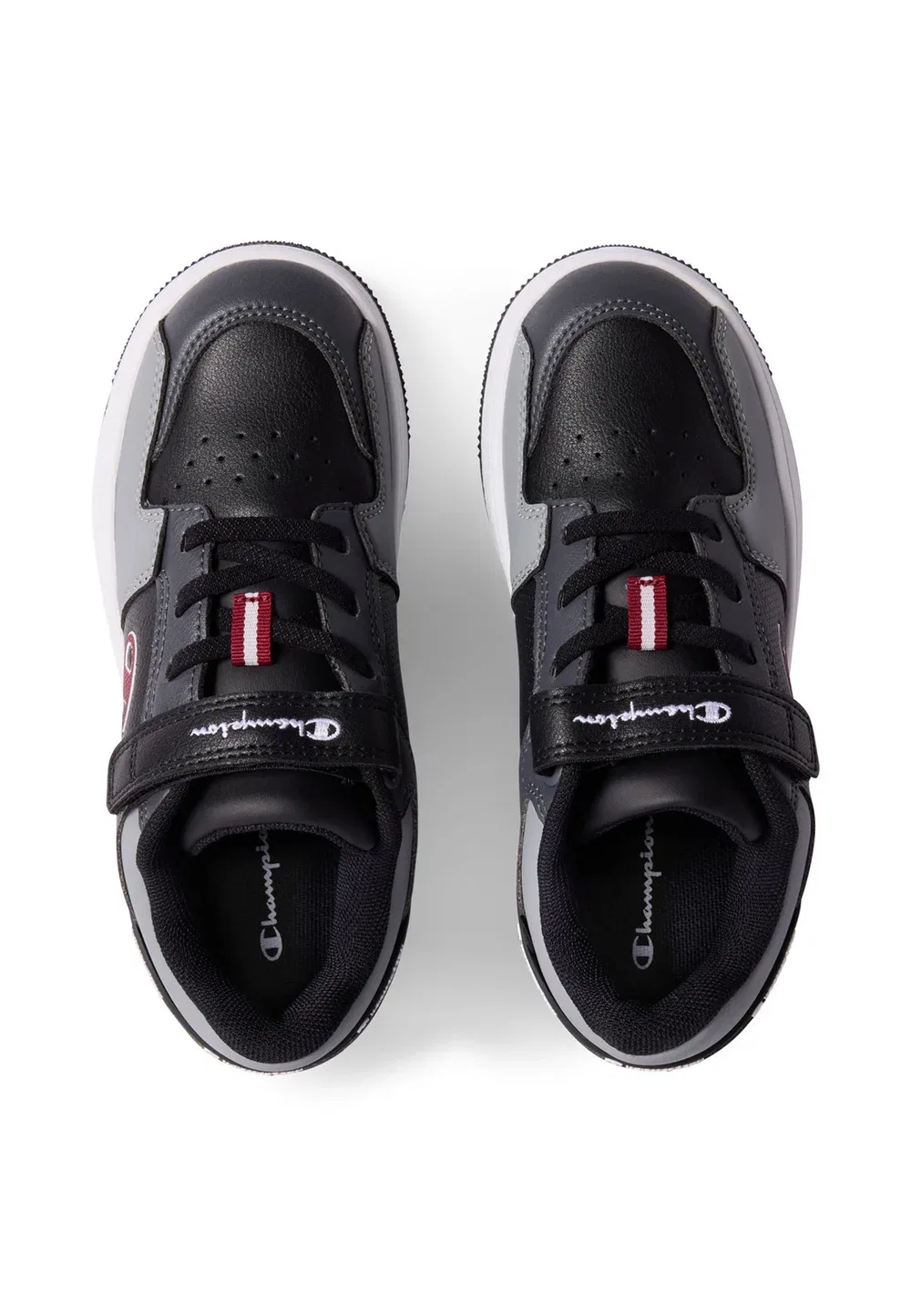 Низкие кроссовки Rebound 2.0 Low B PS для баскетбола - баскетбольные кроссовки Champion, Black And Light Grey — фото 3