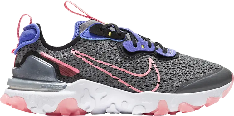 

Кроссовки Nike React Vision GS 'Smoke Grey Sunset Pulse', серый