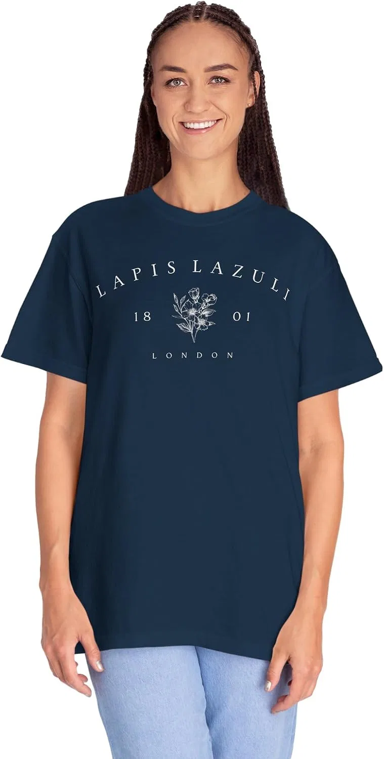 Женская футболка с круглым вырезом Comfort Colors 1717, True Navy — фото 2