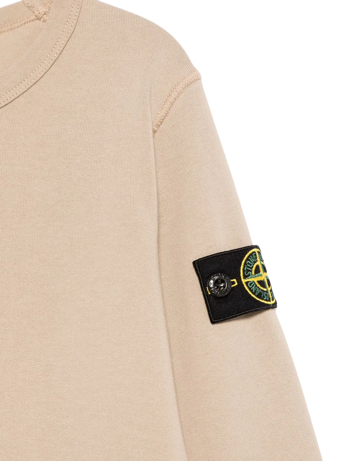 Худи из органического хлопка для девочек Stone Island, нейтральный — фото 3