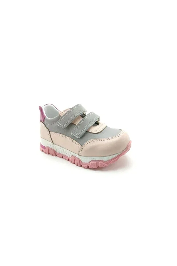 Детские ортопедические кроссовки с липучкой Ortoplus, Gray-Pink — фото 2