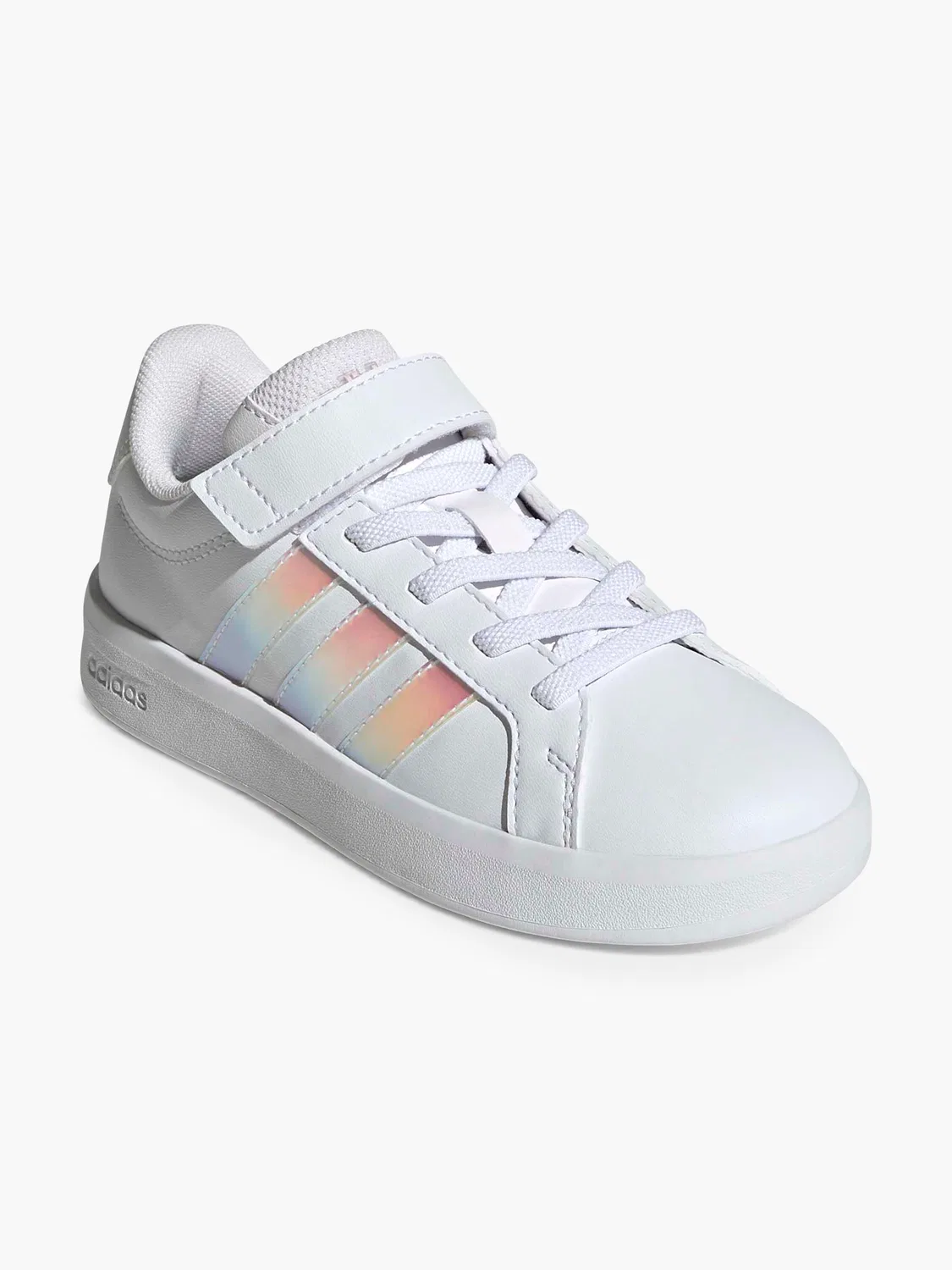 Детские кроссовки на липучках Adidas Grand Court 3.0 EL C, белый — фото 2
