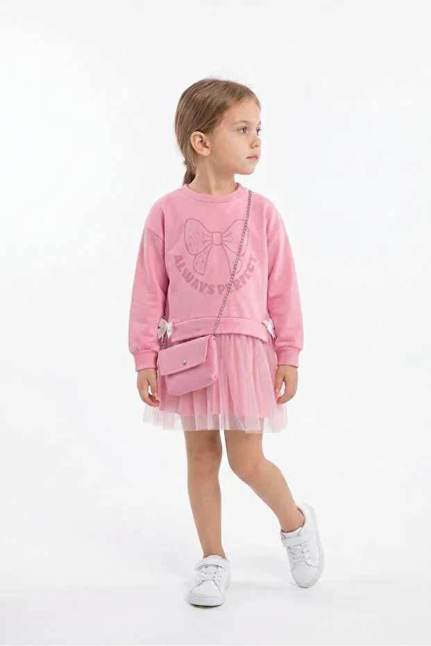 Детский комплект для девочек с принтом Womi Kids, Fuchsia — фото 2