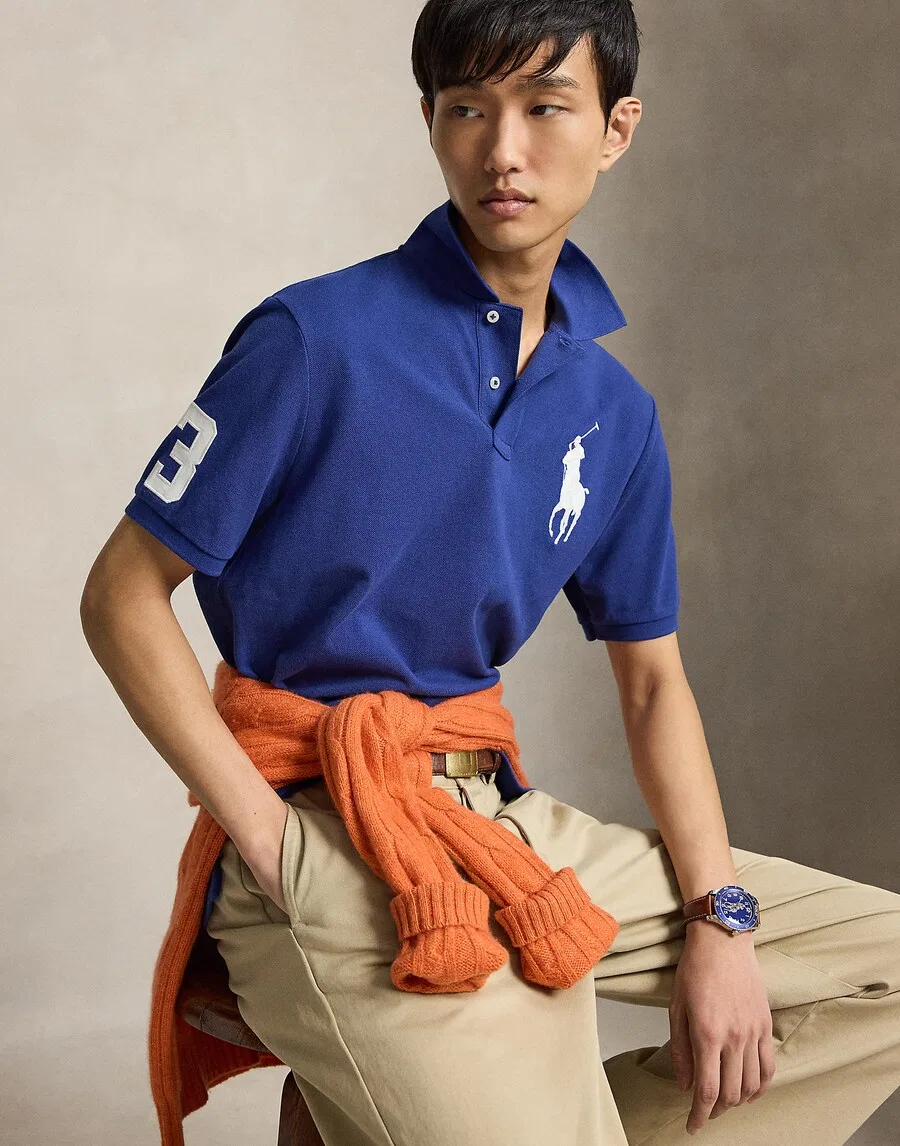 Футболка Polo Ralph Lauren синего цвета — фото 2