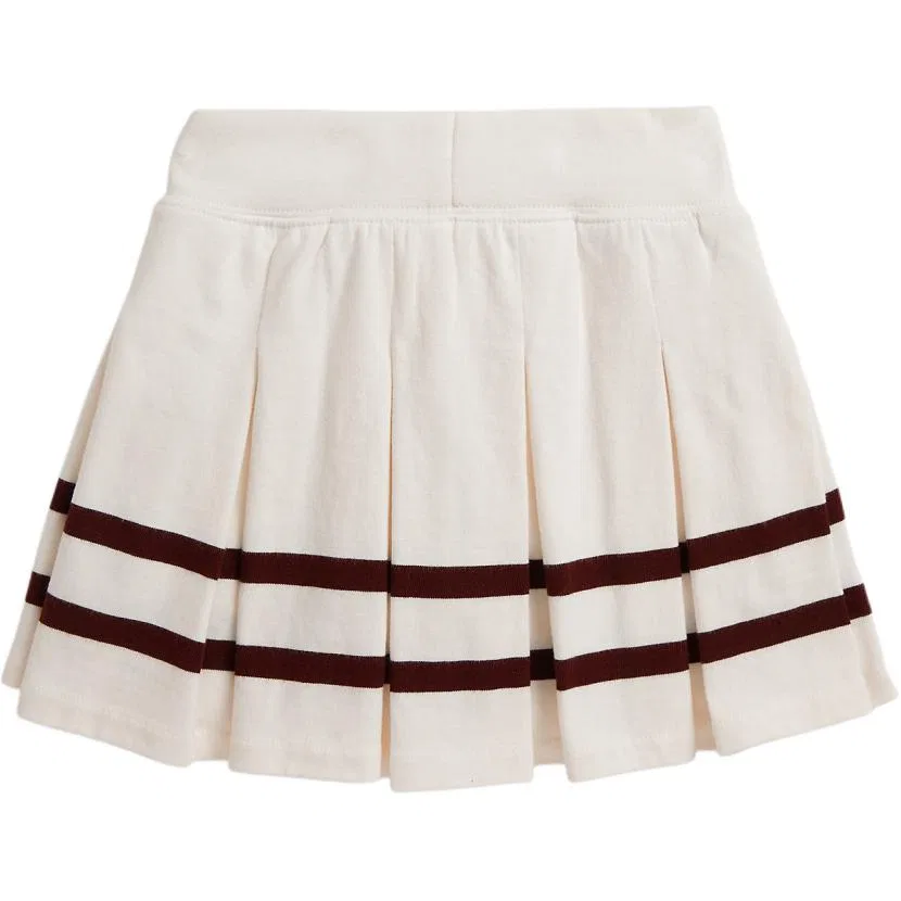 Детская юбка средней длины с заниженной талией Stretch, Polo Ralph Lauren, Ecru — фото 4