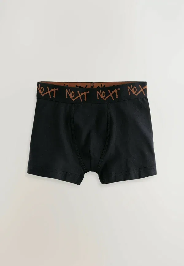 Трусы дышащие 10 pack Regular fit Next Black with graffiti waistband, черный — фото 3