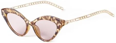 

Винтажные модные солнцезащитные очки «кошачий глаз» для женщин, ретро-очки с синими линзами, женские солнцезащитные очки без цепочки MTZJH, C4 Light Pink Lens