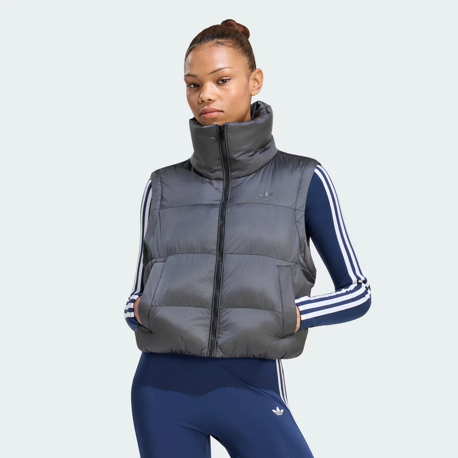 Женская куртка оверсайз 2-in-1 Modular Jacket Adidas Originals, черный — фото 2