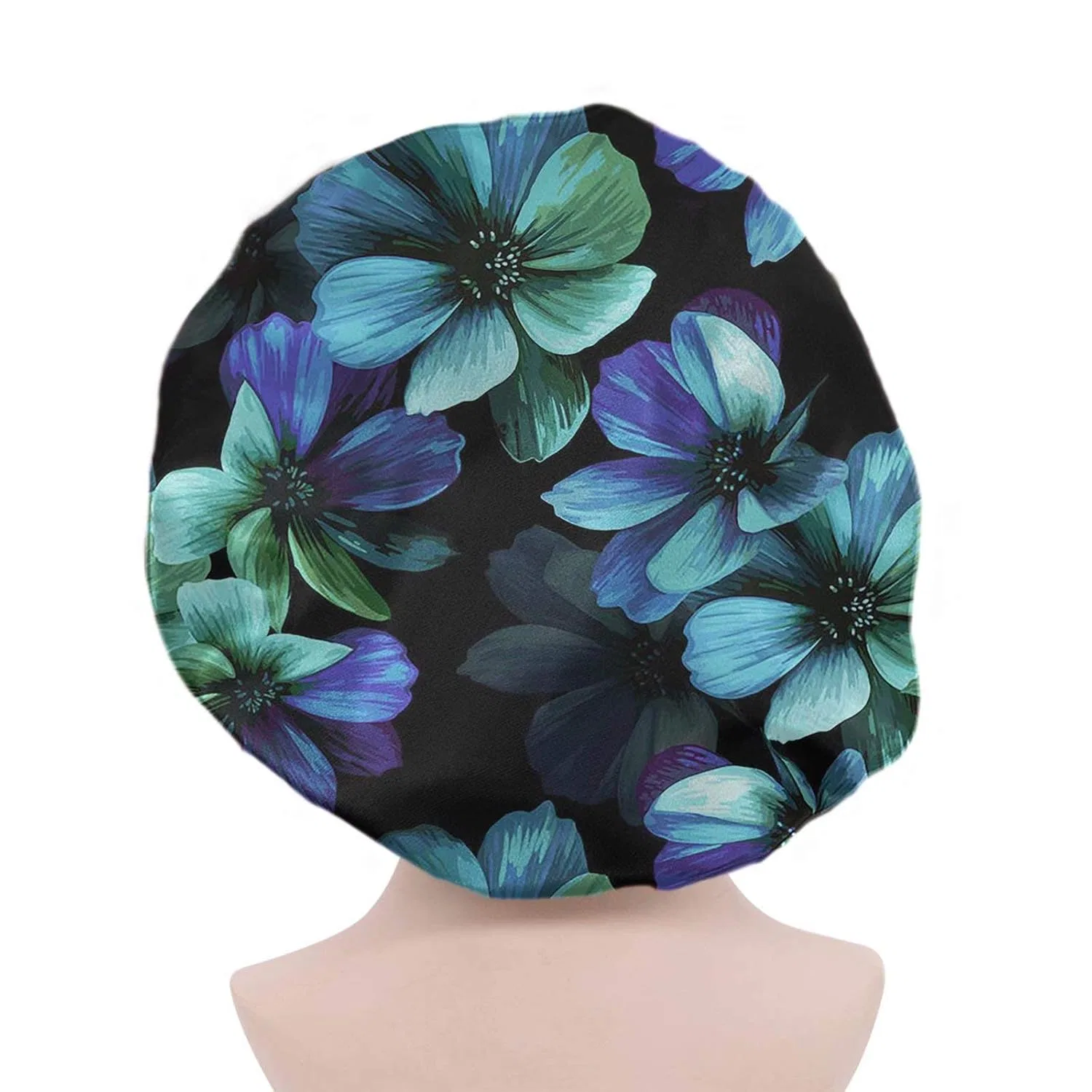 Шапочка для душа Satin Cap, chaqlin, 37x37 см, Blue Floral — фото 2