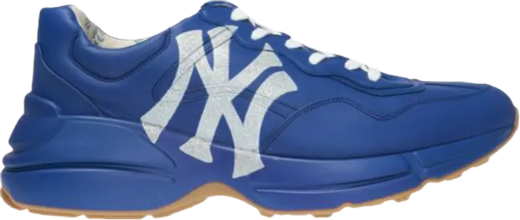 

Кроссовки Gucci Rhyton Leather Sneaker NY Yankees, синий
