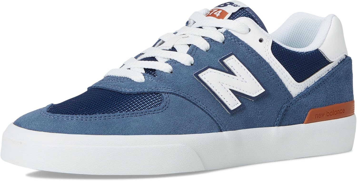 Кроссовки для скейтбординга New Balance Unisex-Adult 574 Vulc, Indigo/White — фото 2