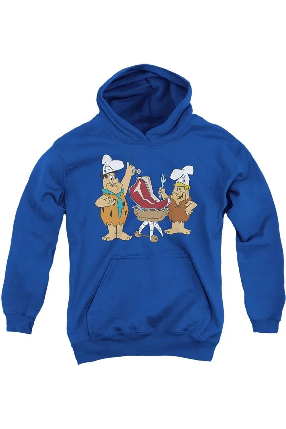 Детское худи для мальчиков с капюшоном с принтом The Flintstones Beef Gildan, Royal Blue