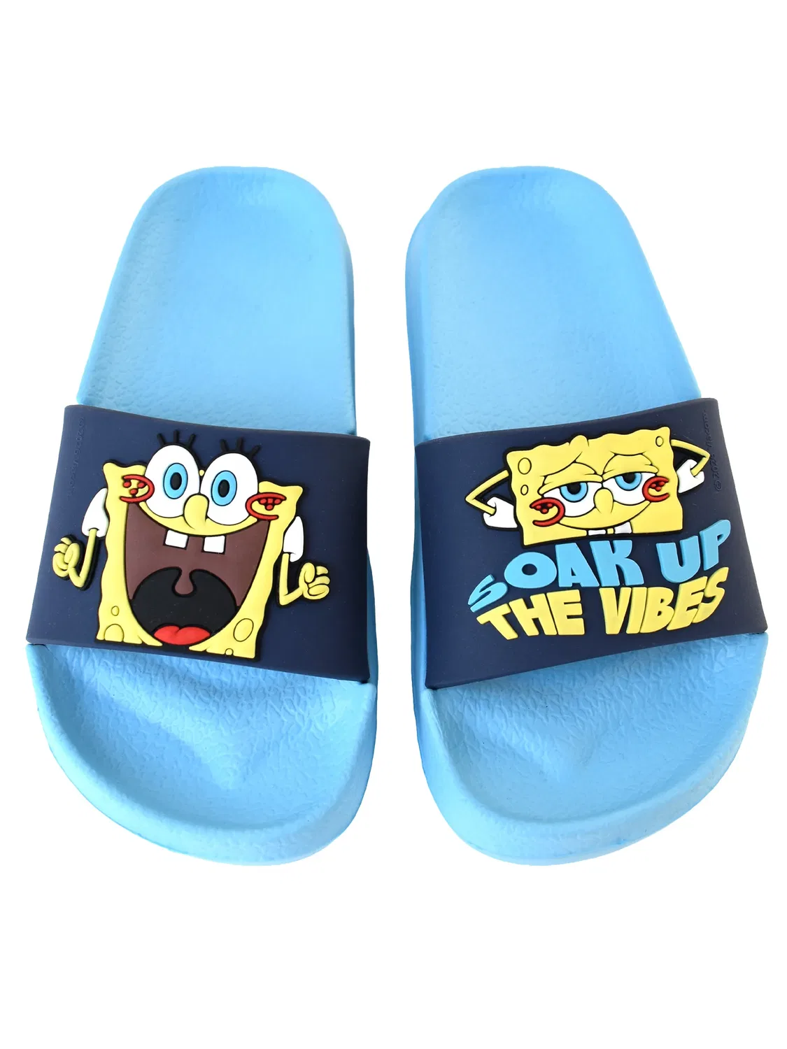 Мюли с принтом Spongebob Schwammkopf 3D Badelatschen Soak up the Vibes Spongebob, синий