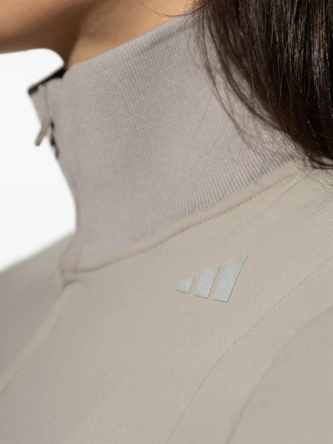 Куртка-трекер Adidas, бежевый — фото 3