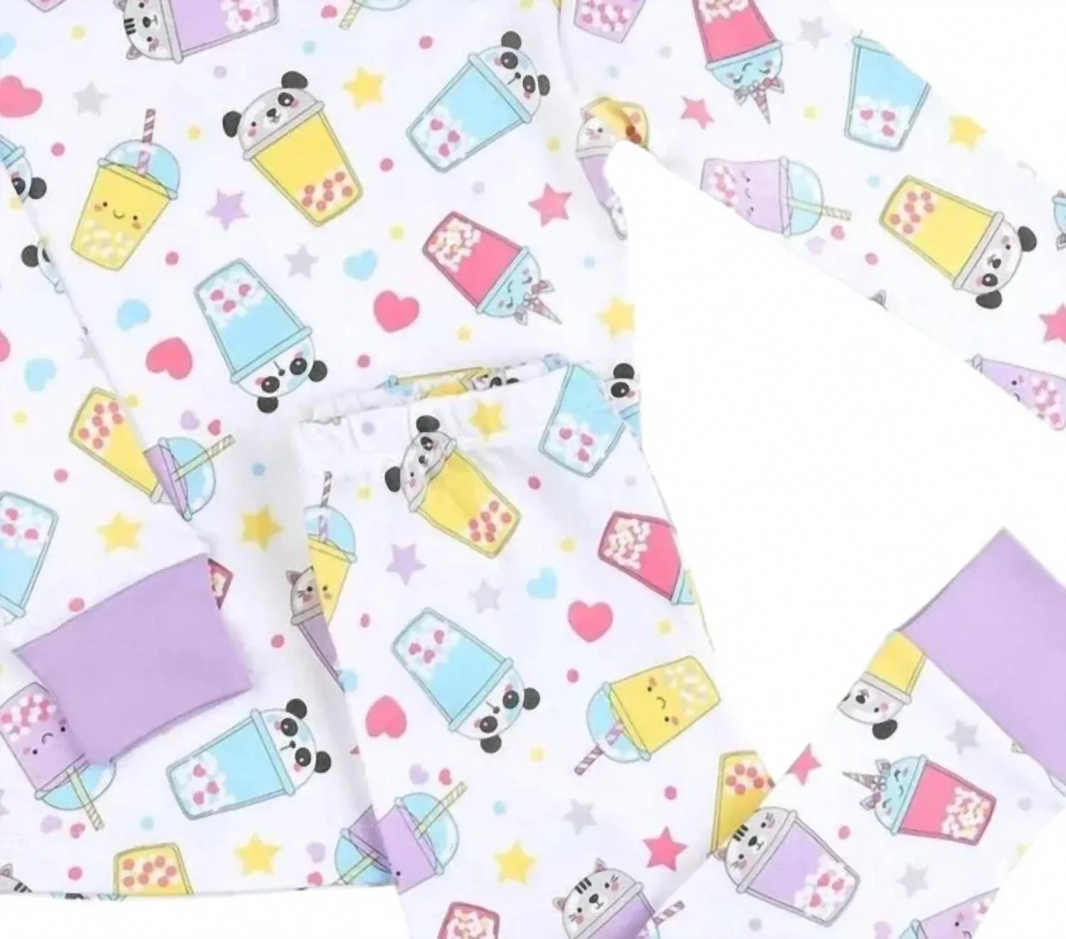 Детская пижама с длинным рукавом с принтом Bubble Tea Magnolia Baby, Lilac — фото 2