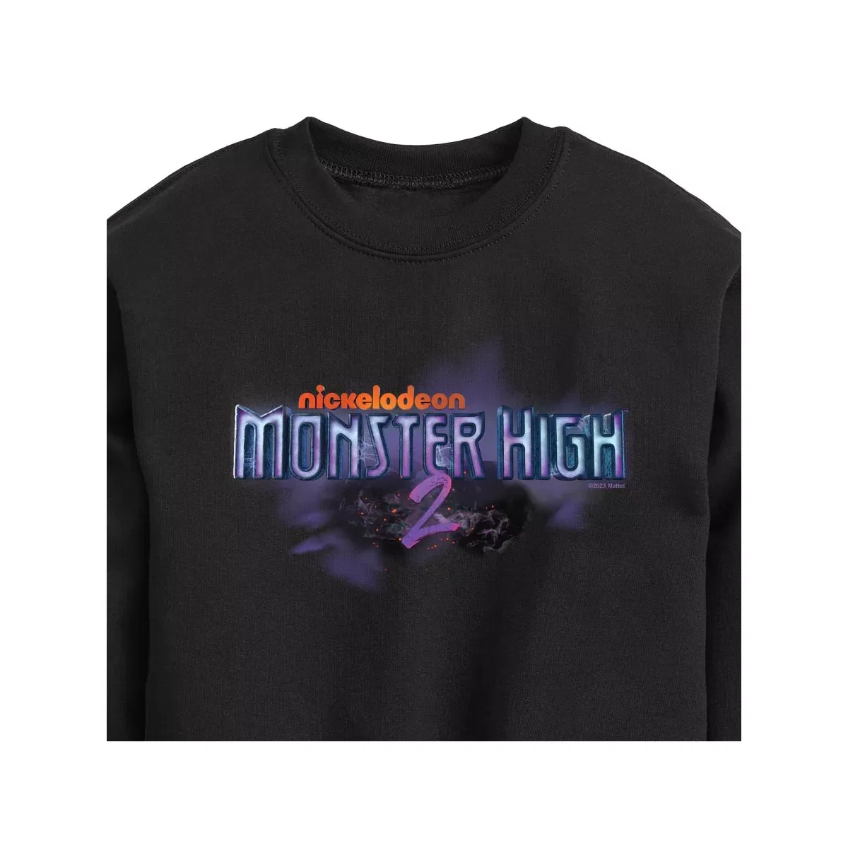 Детское худи для мальчиков с принтом Monster High Nickelodeon MH2 Mattel, Black — фото 2